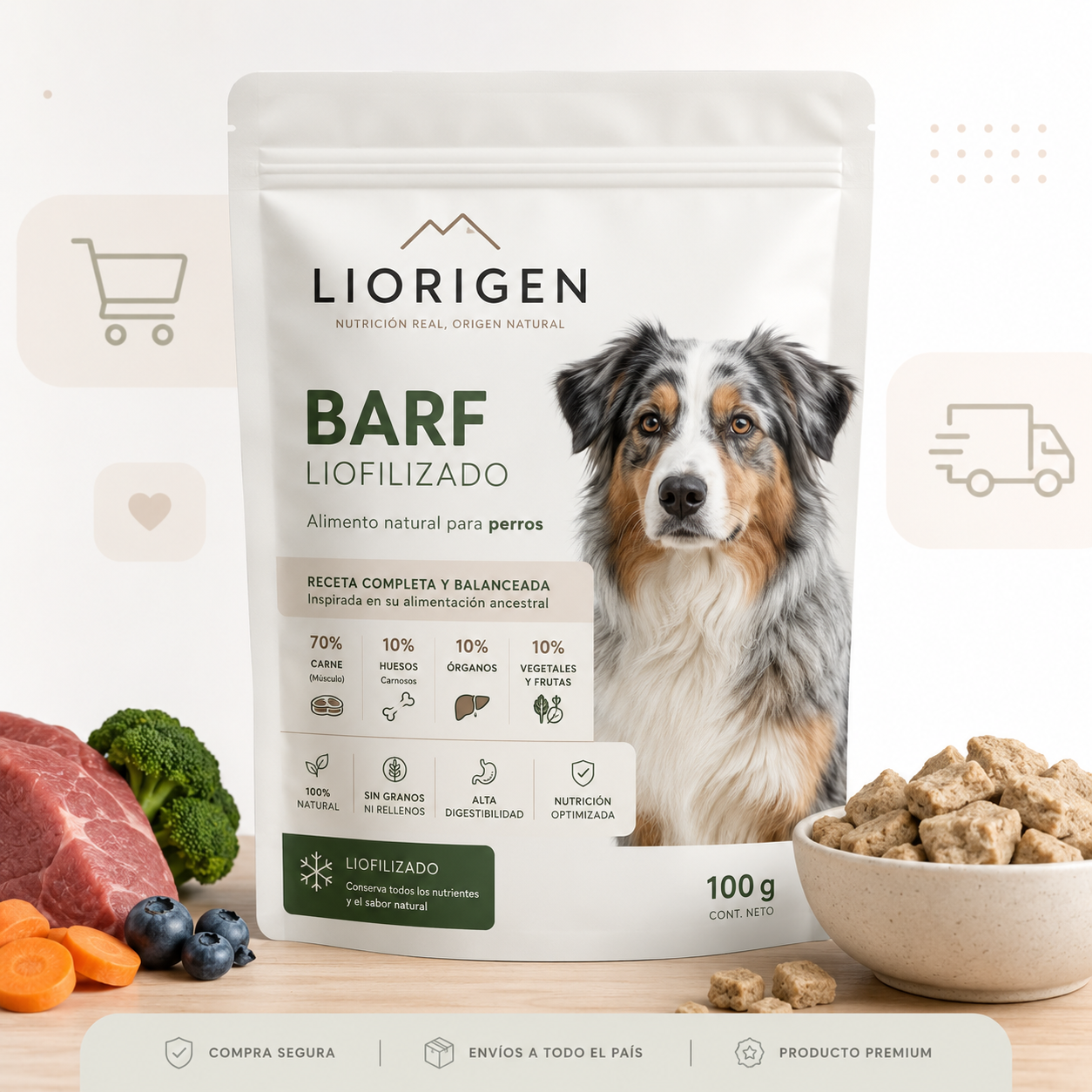 BARF LIOFILIZADO 100 G
