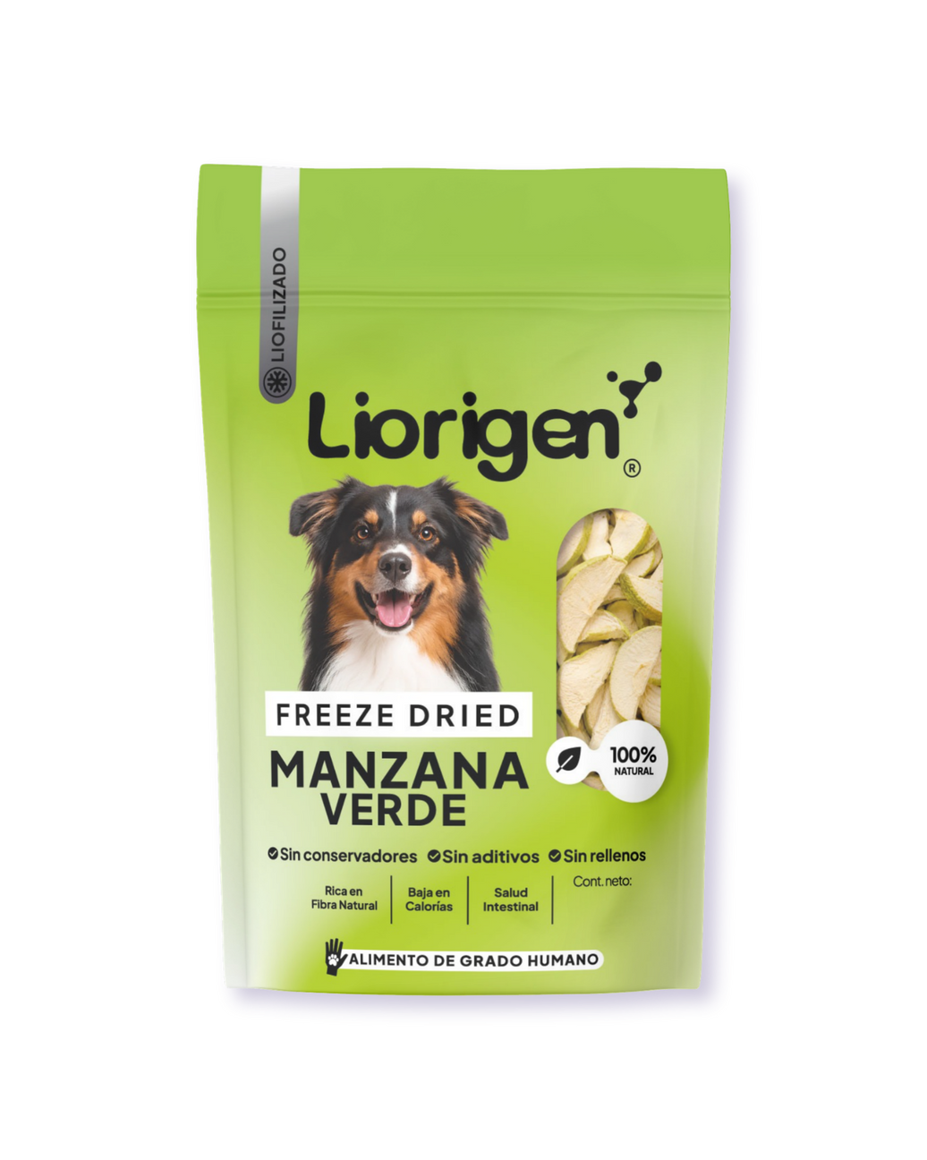 Manzana verde liofilizada · 80 g