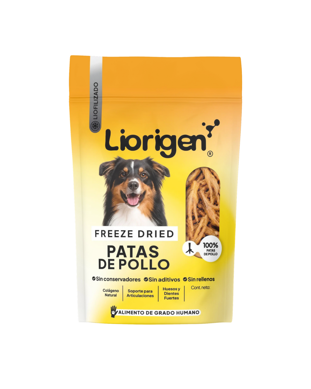 Patas de pollo liofilizadas · 80 g