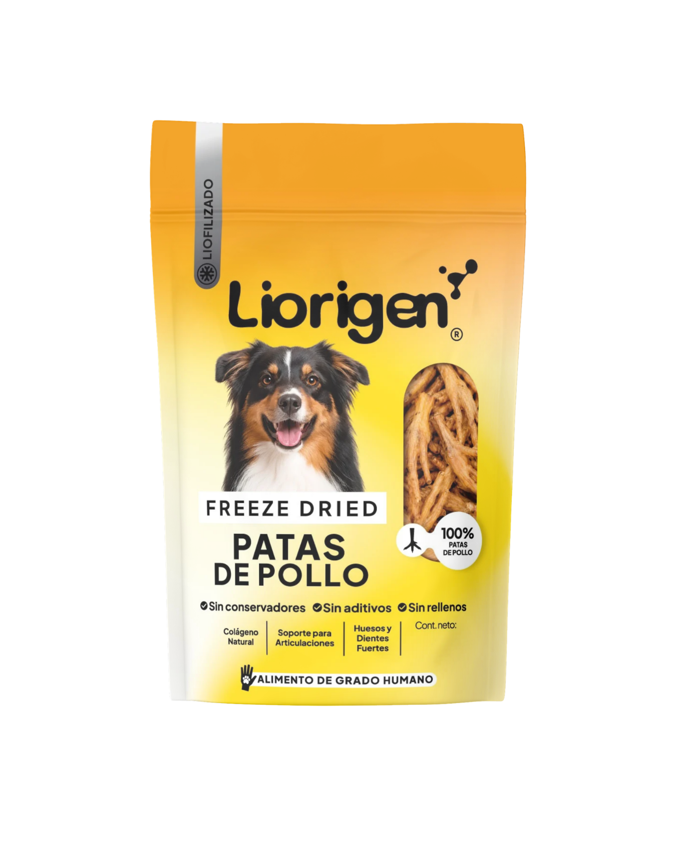 Patas de pollo liofilizadas · 80 g