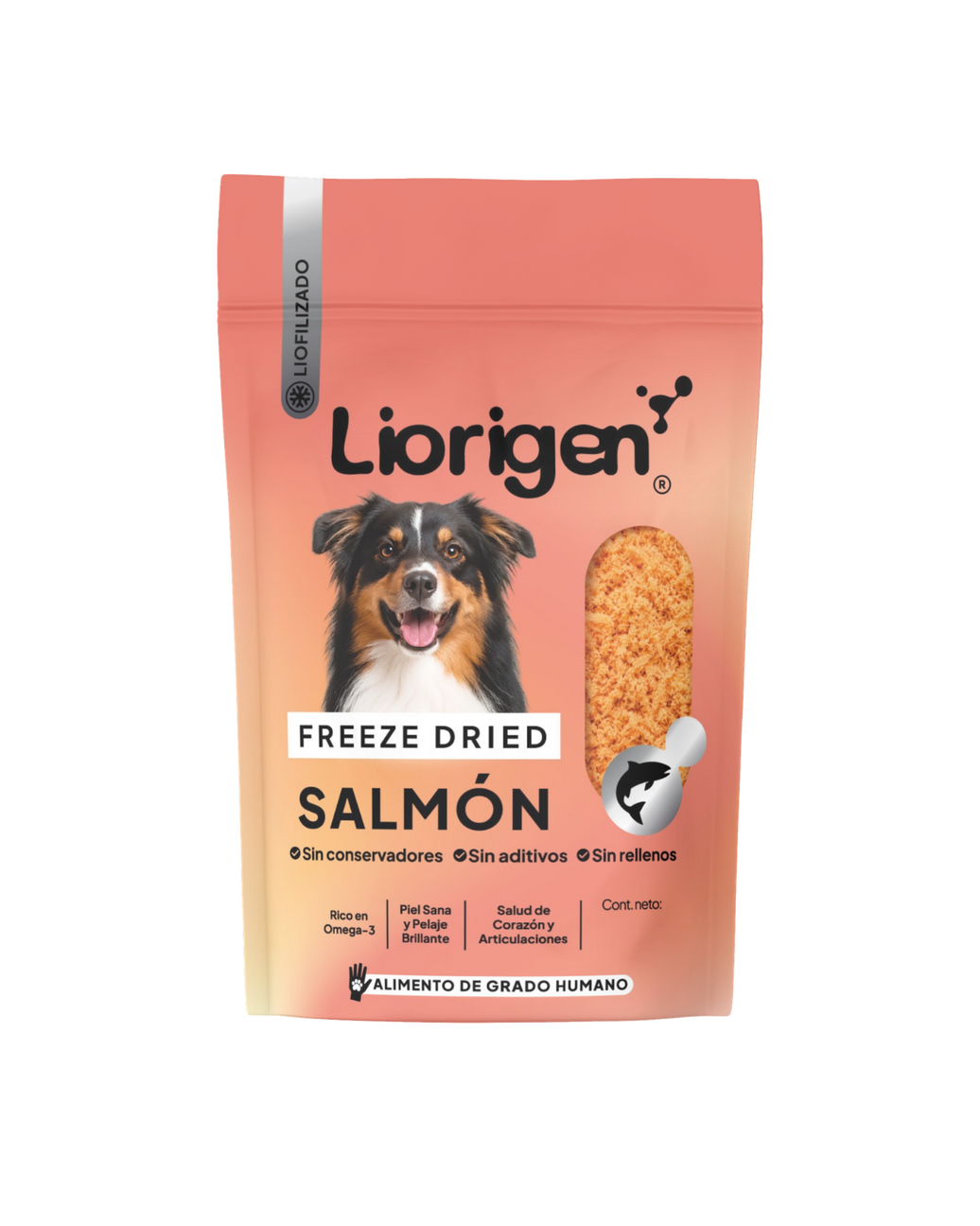 Salmón liofilizado LIORIGEN · 80 g